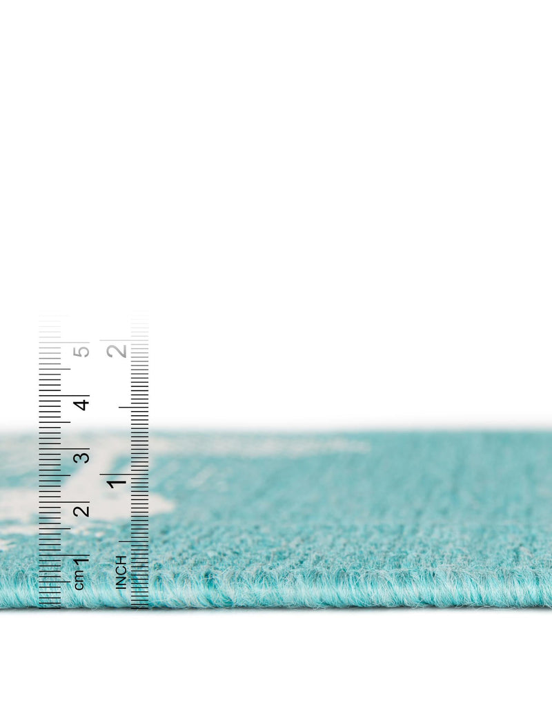 Seaside Haven Rugs Collection Area Rug - Beachcomber Rectangle Teal lifestyle 4