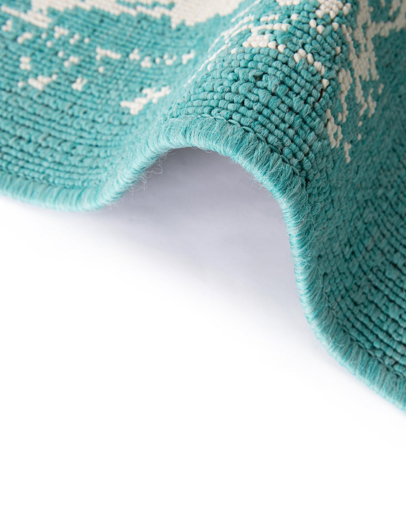 Seaside Haven Rugs Collection Area Rug - Beachcomber Rectangle Teal lifestyle 9