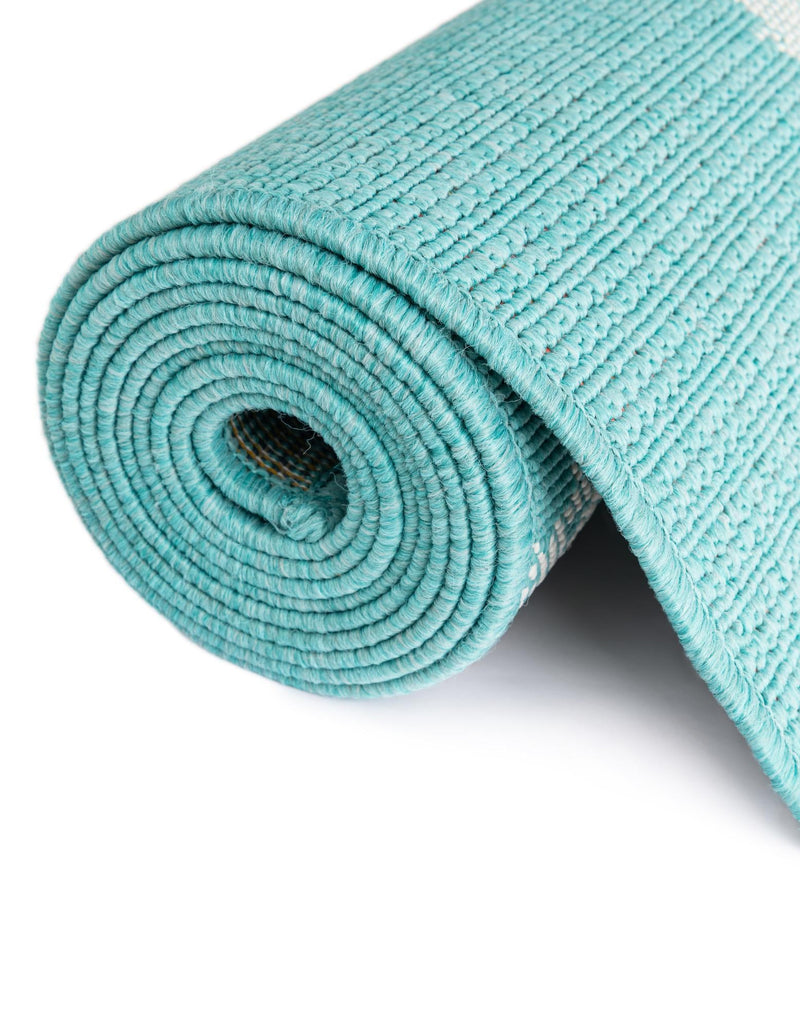 Seaside Haven Rugs Collection Area Rug - Beachcomber Rectangle Teal lifestyle 11