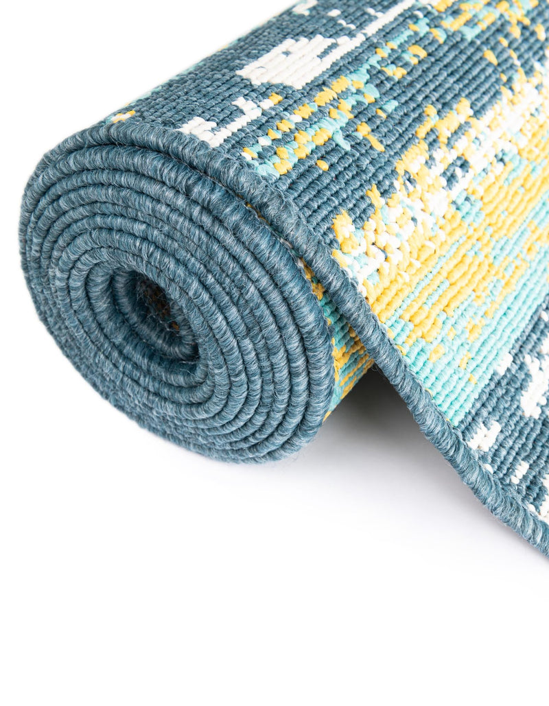 Seaside Haven Rugs Collection Area Rug - Sandbar Rectangle Multi.Blue lifestyle 11