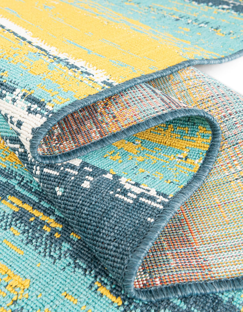 Seaside Haven Rugs Collection Area Rug - Sandbar Rectangle Multi.Blue lifestyle 12