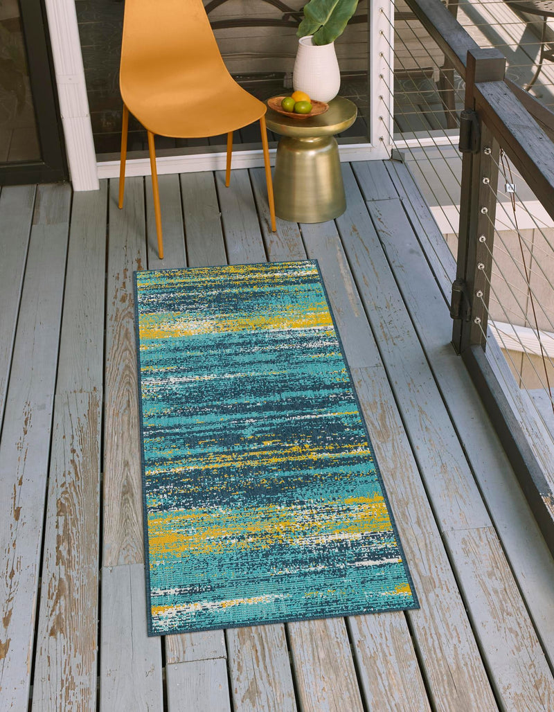 Seaside Haven Rugs Collection Area Rug - Sandbar Runner Multi.Blue lifestyle 20
