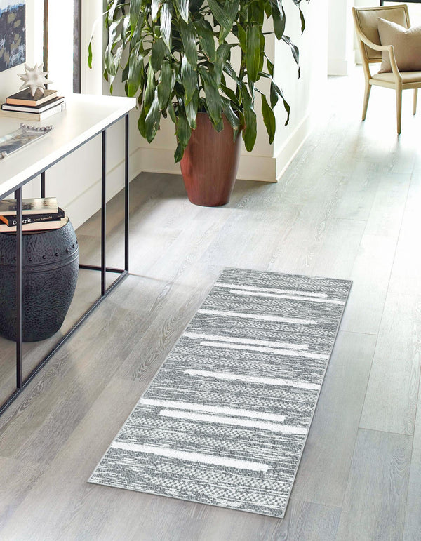 Cathedral Elegance Collection Area Rug - Chapel Runner Gray lifestyle 59