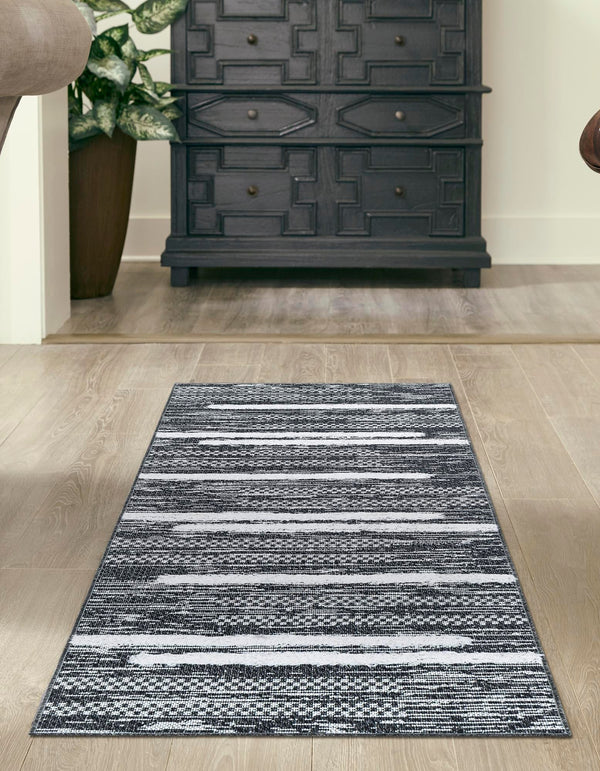 Cathedral Elegance Collection Area Rug - Chapel Runner Black lifestyle 51