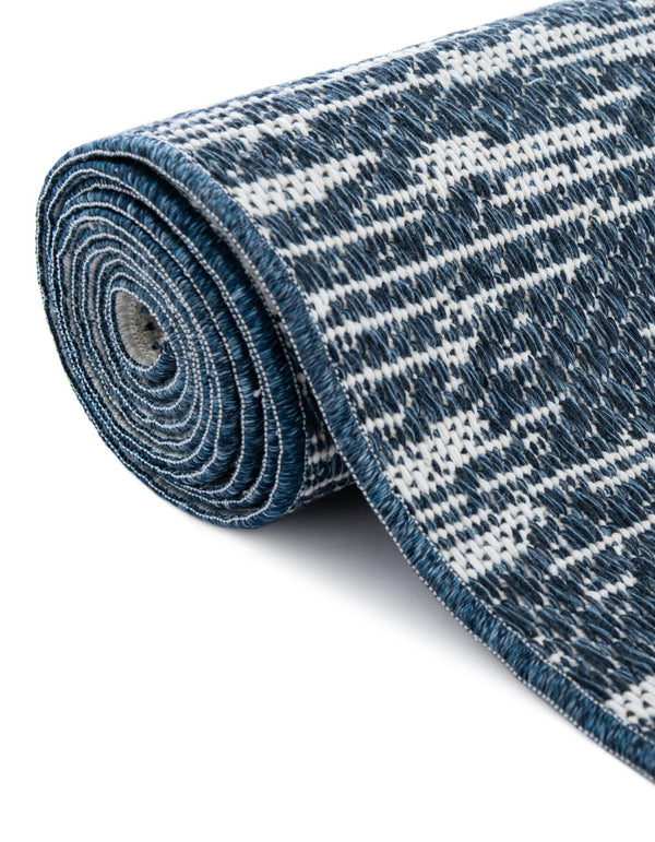 Cathedral Elegance Collection Area Rug - Chapel Runner Navy Blue lifestyle 66