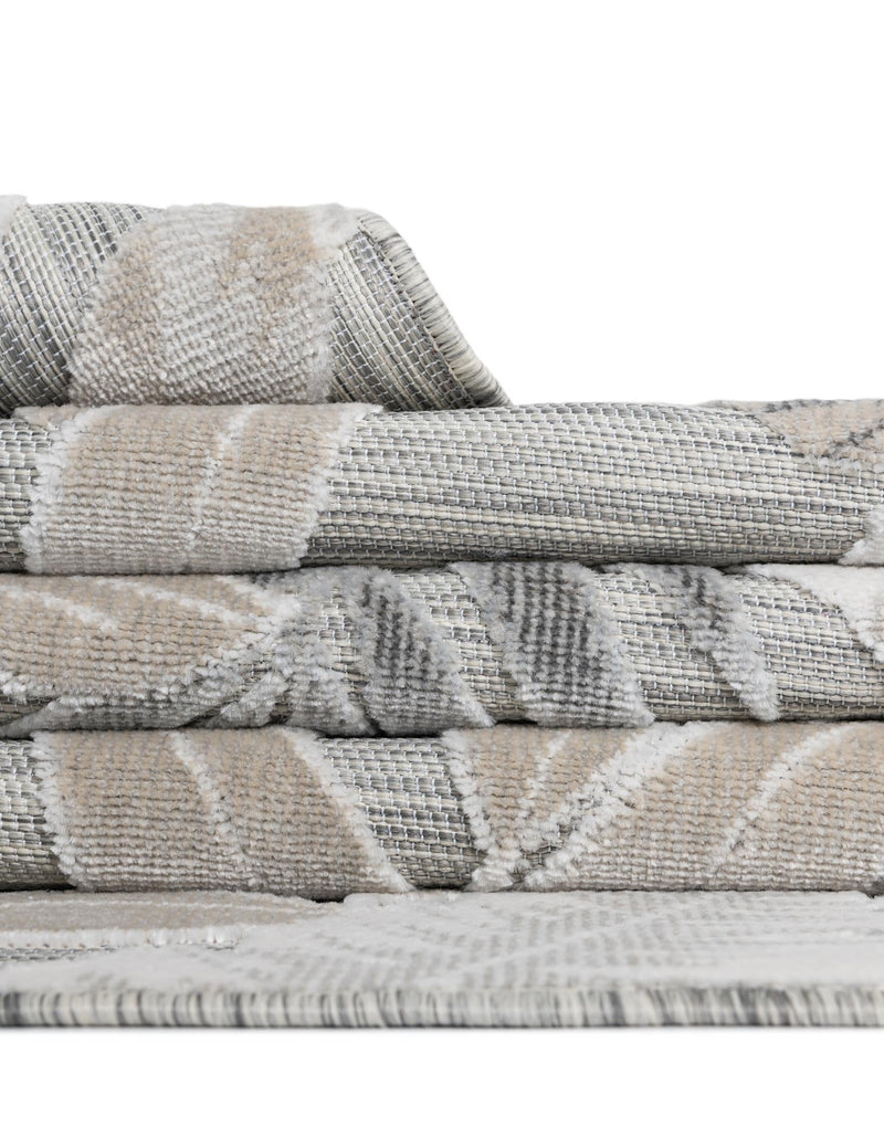 Seaside Blooms Collection Area Rug - Serene Rectangle Gray lifestyle 61