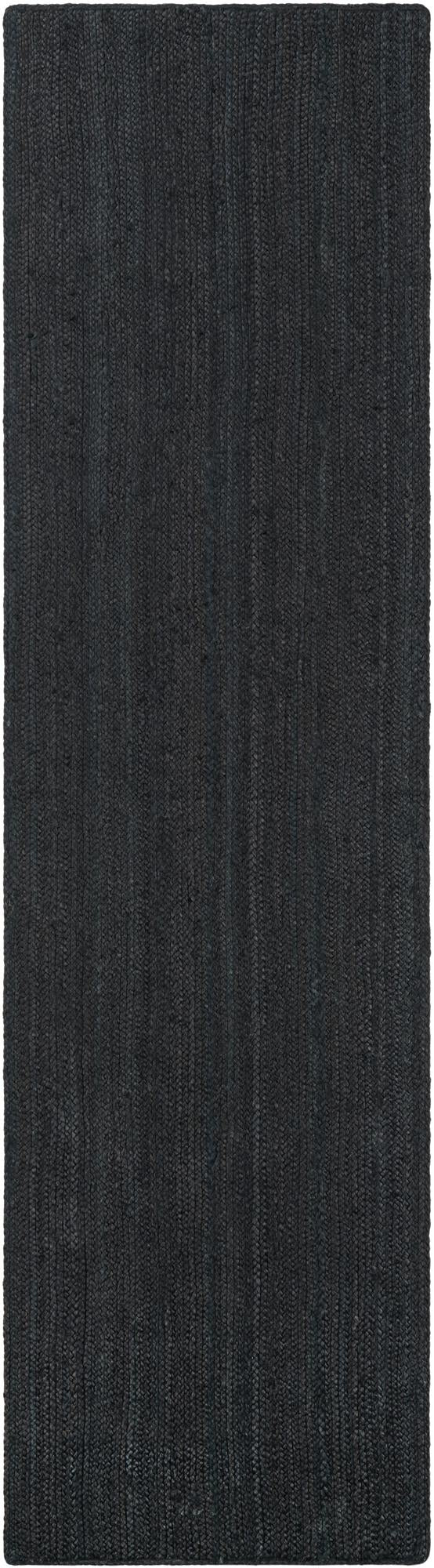 Woven Seaside Jute Collection Area Rug - Martha's Runner Black lifestyle 25