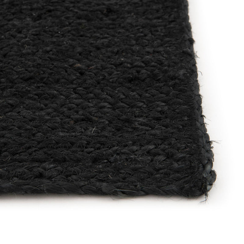Woven Seaside Jute Collection Area Rug - Martha's Runner Black lifestyle 63