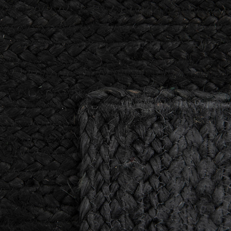 Woven Seaside Jute Collection Area Rug - Martha's Runner Black lifestyle 73