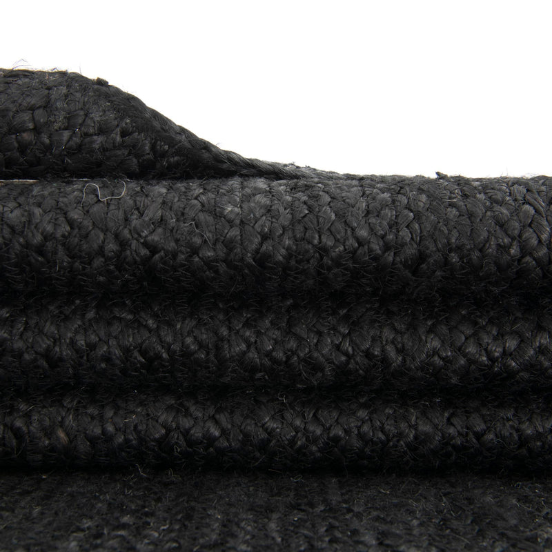 Woven Seaside Jute Collection Area Rug - Martha's Runner Black lifestyle 81