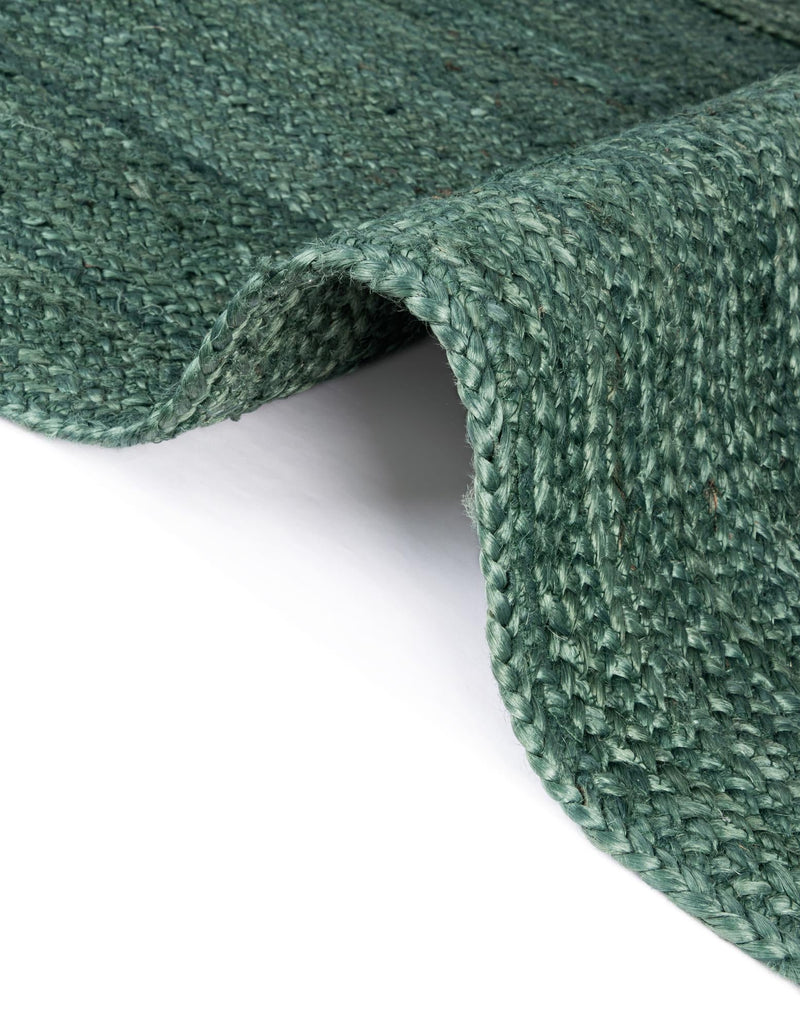 Woven Seaside Jute Collection Area Rug - Martha's Runner Green lifestyle 74