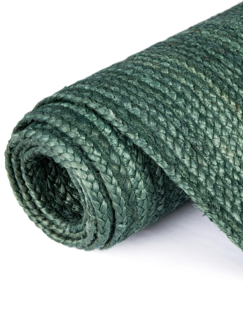Woven Seaside Jute Collection Area Rug - Martha's Runner Green lifestyle 78