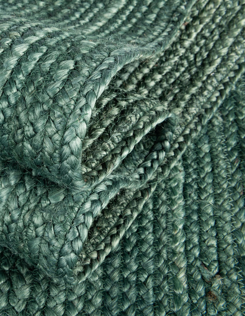 Woven Seaside Jute Collection Area Rug - Martha's Runner Green lifestyle 80