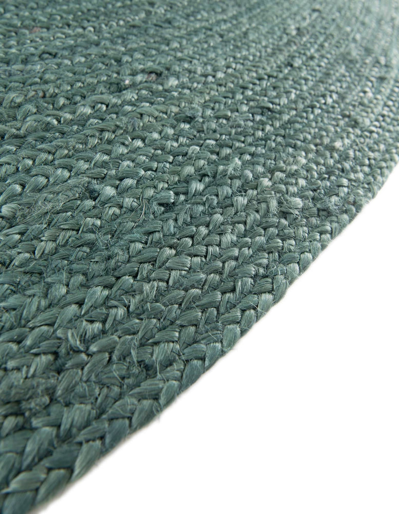 Woven Seaside Jute Collection Area Rug - Martha's Round Green lifestyle 65