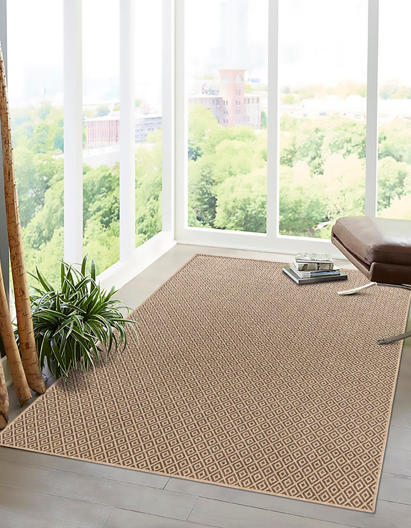 Sahara Sands Collection Area Rug - Amarna Rectangle Natural and Brown lifestyle 2