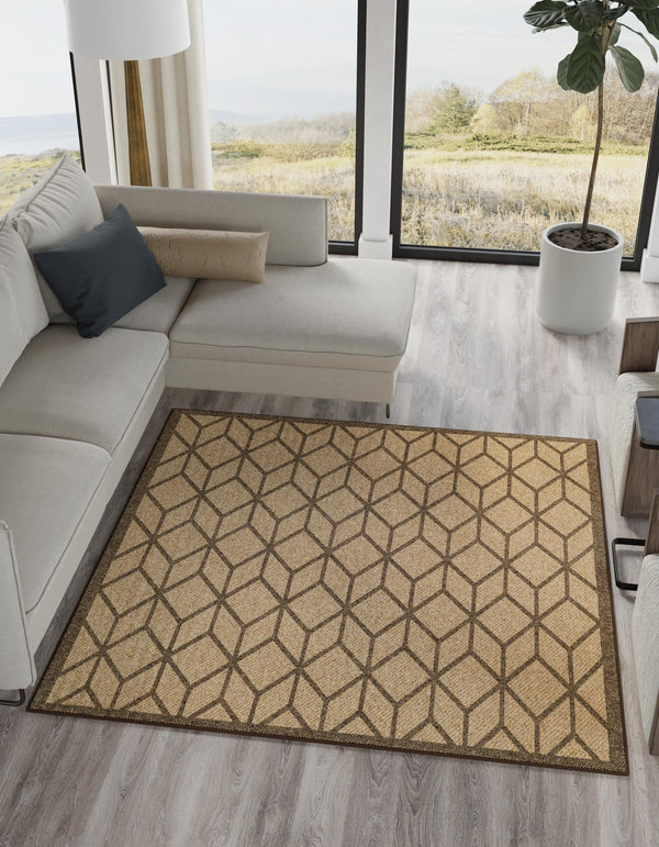 Sahara Sands Collection Area Rug - Mut Square Natural lifestyle 20