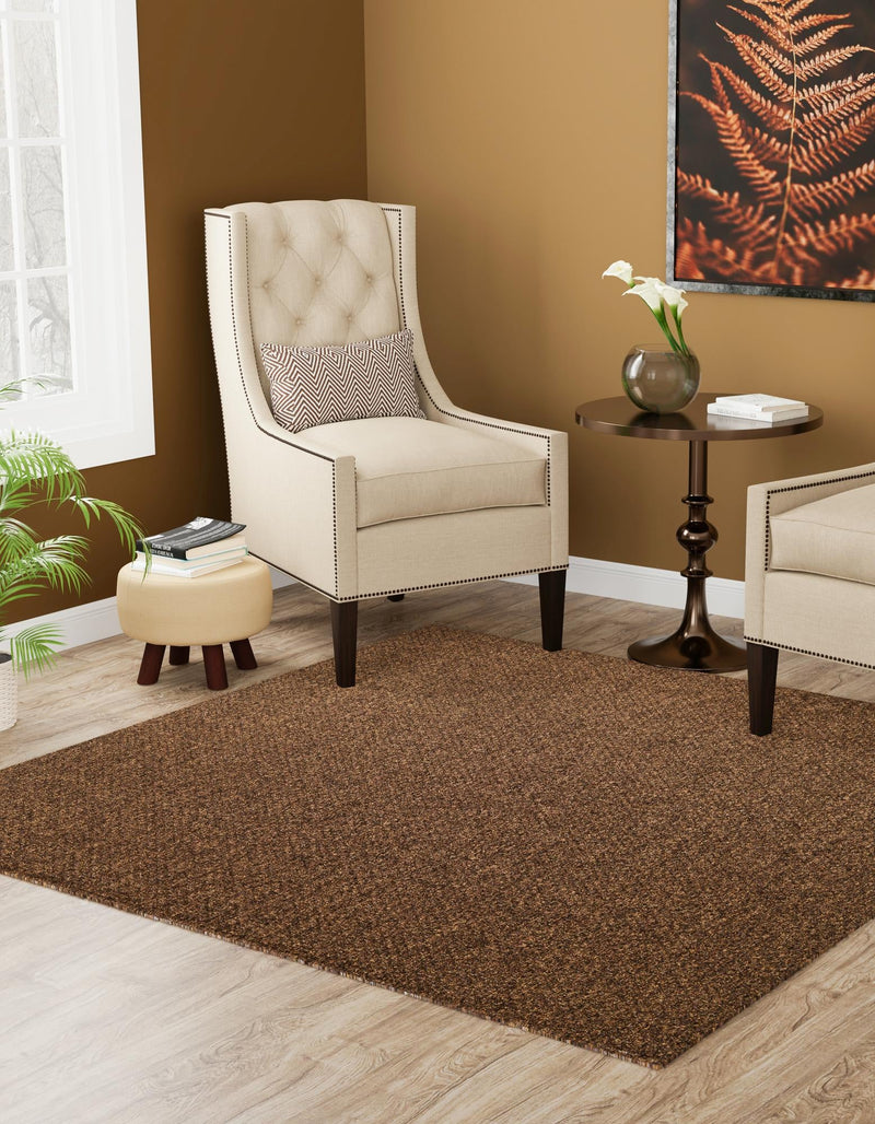 Sahara Sands Collection Area Rug - Rosetta Square Brown lifestyle 24
