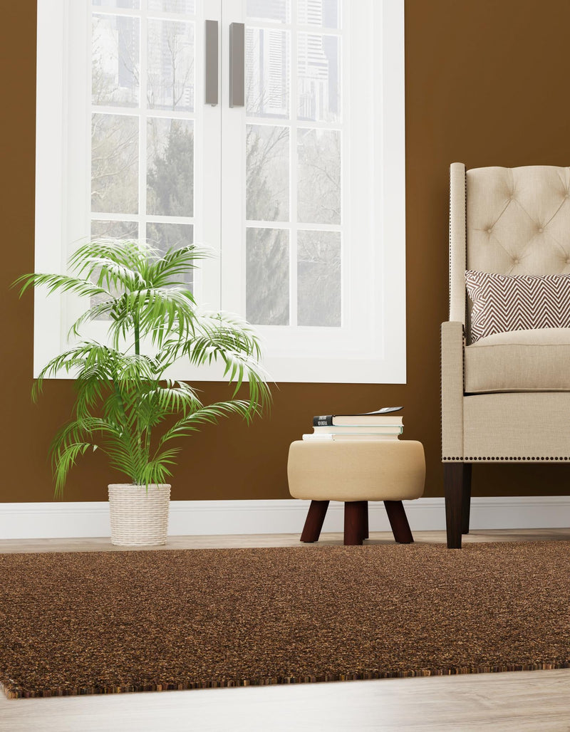 Sahara Sands Collection Area Rug - Rosetta Square Brown lifestyle 29