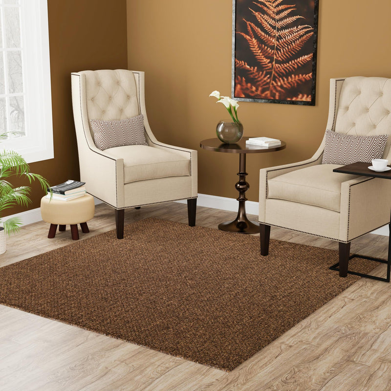 Sahara Sands Collection Area Rug - Rosetta Square Brown lifestyle 42