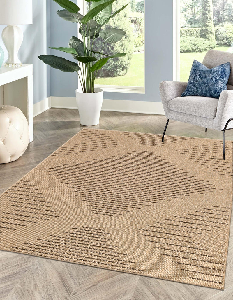Sahara Sands Collection Area Rug - Merimde Rectangle Natural lifestyle 3