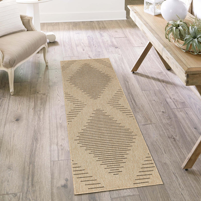 Sahara Sands Collection Area Rug - Merimde Runner Natural lifestyle 85