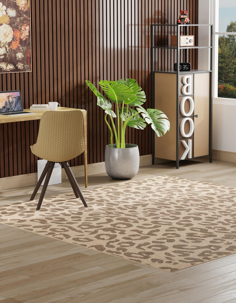 Sahara Sands Collection Area Rug - Buto Square Natural lifestyle 36