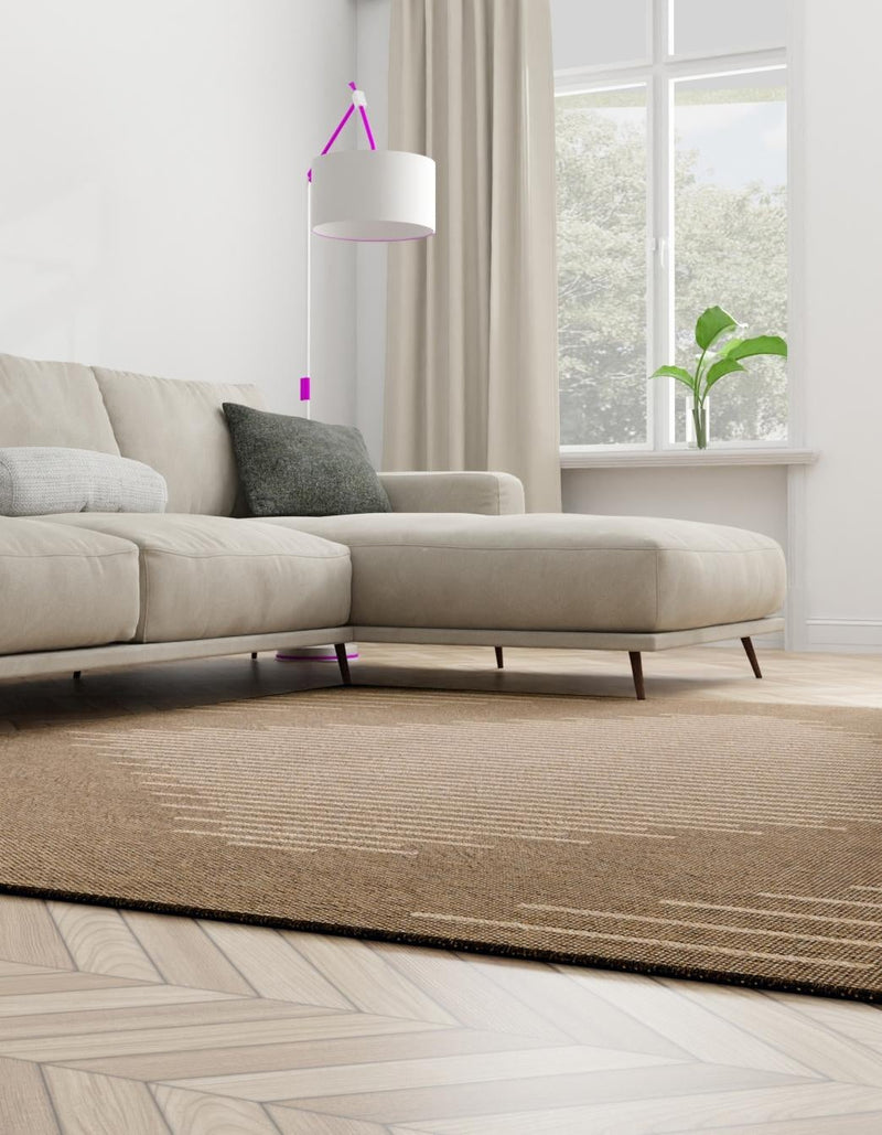 Sahara Sands Collection Area Rug - Merimde Square Brown lifestyle 42