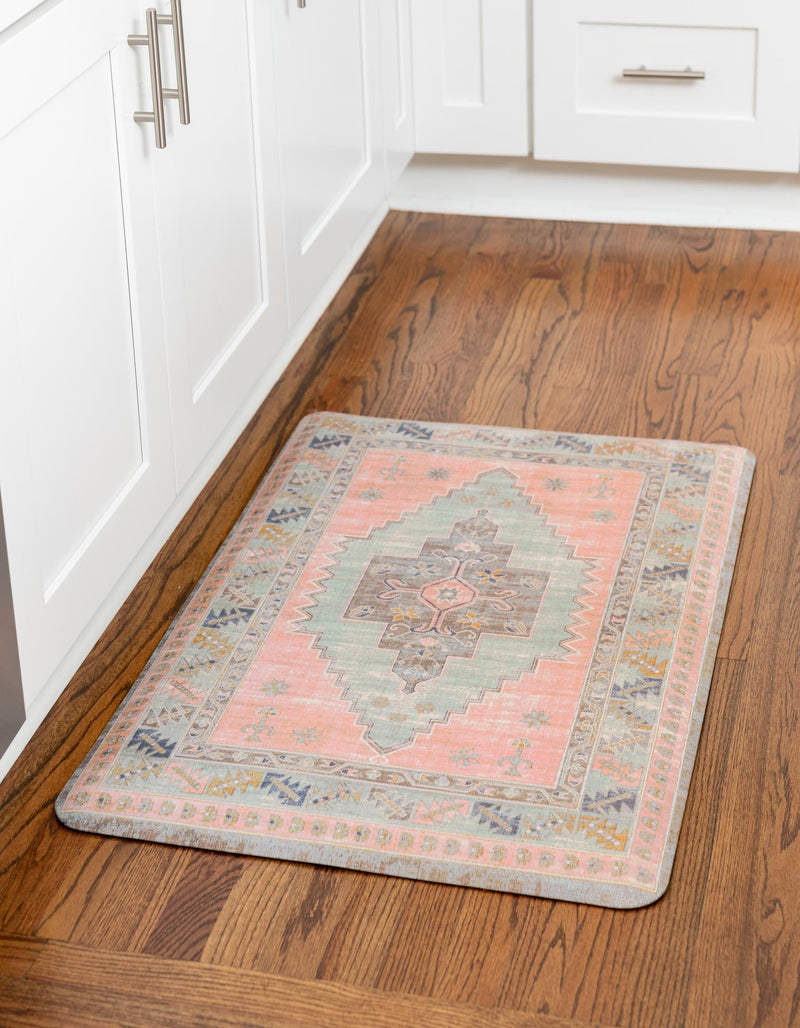 Cozy Haven Mat Collection Area Rug - Nook Rectangle Rose Pink lifestyle 3