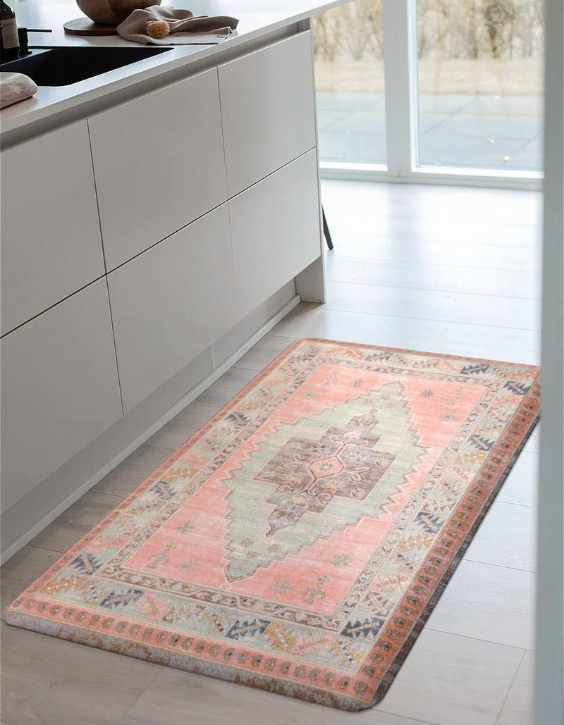Cozy Haven Mat Collection Area Rug - Nook Rectangle Rose Pink lifestyle 9
