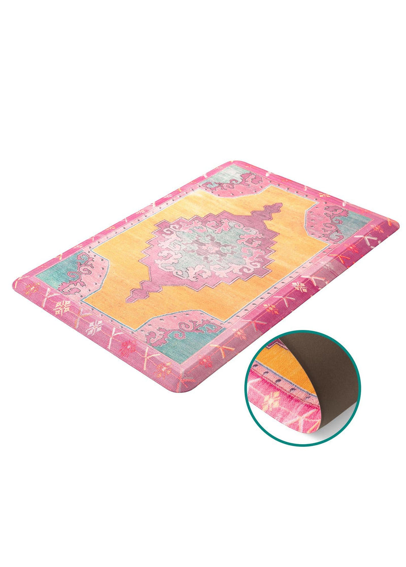 Cozy Haven Mat Collection Area Rug - Nook Rectangle Rose Pink lifestyle 15