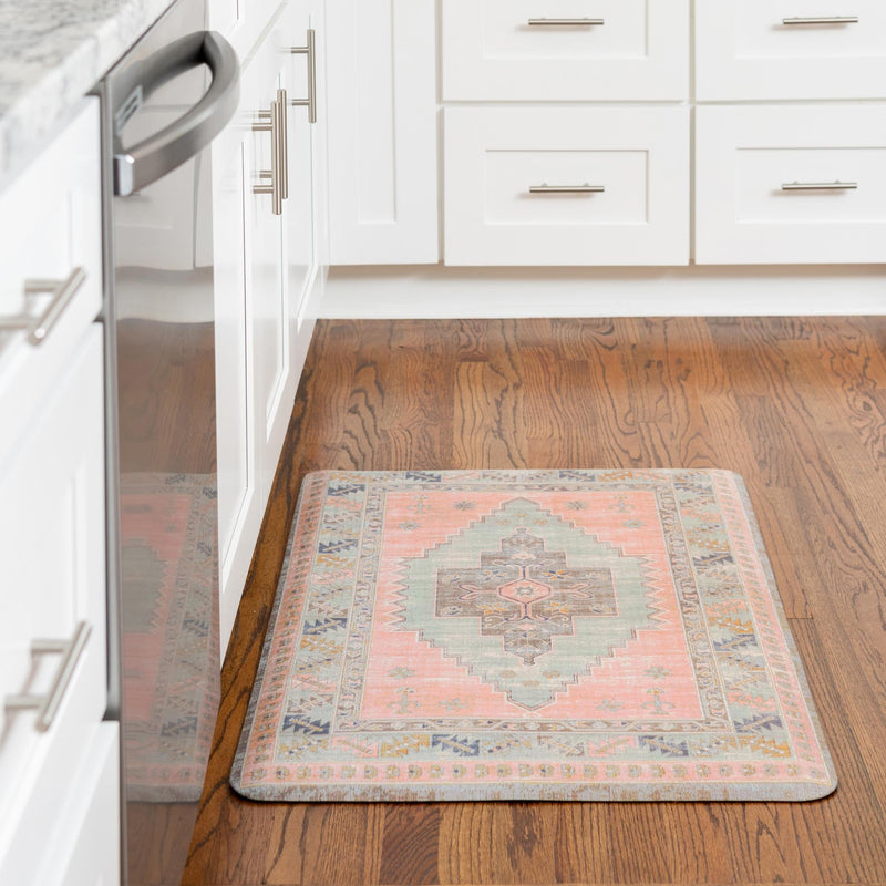 Cozy Haven Mat Collection Area Rug - Nook Rectangle Rose Pink lifestyle 23