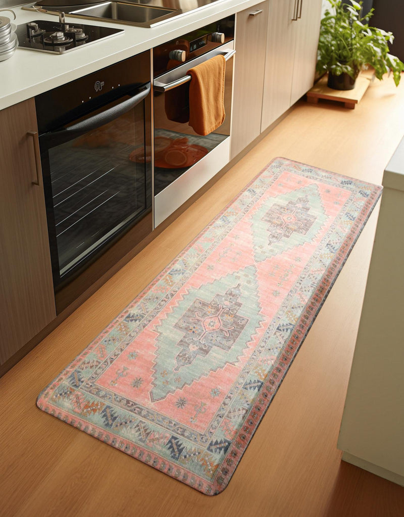 Cozy Haven Mat Collection Area Rug - Nook Rectangle Rose Pink lifestyle 6