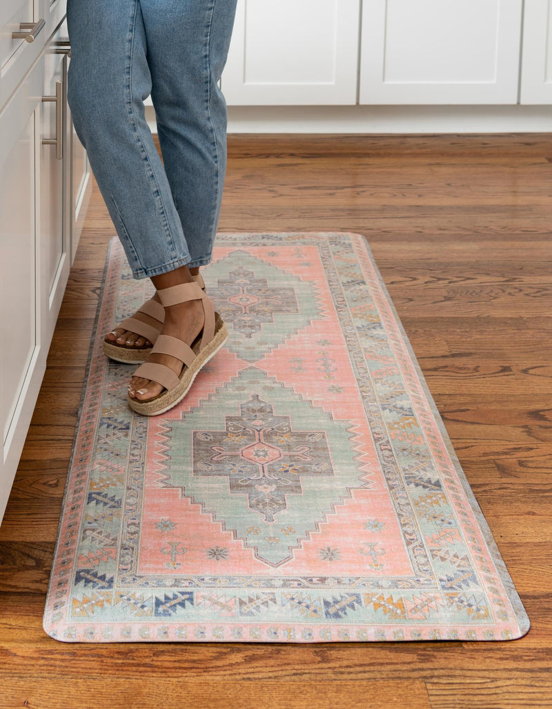 Cozy Haven Mat Collection Area Rug - Nook Rectangle Rose Pink lifestyle 8