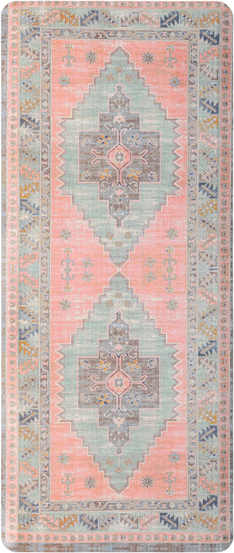 Cozy Haven Mat Collection Area Rug - Nook Rectangle Rose Pink Main