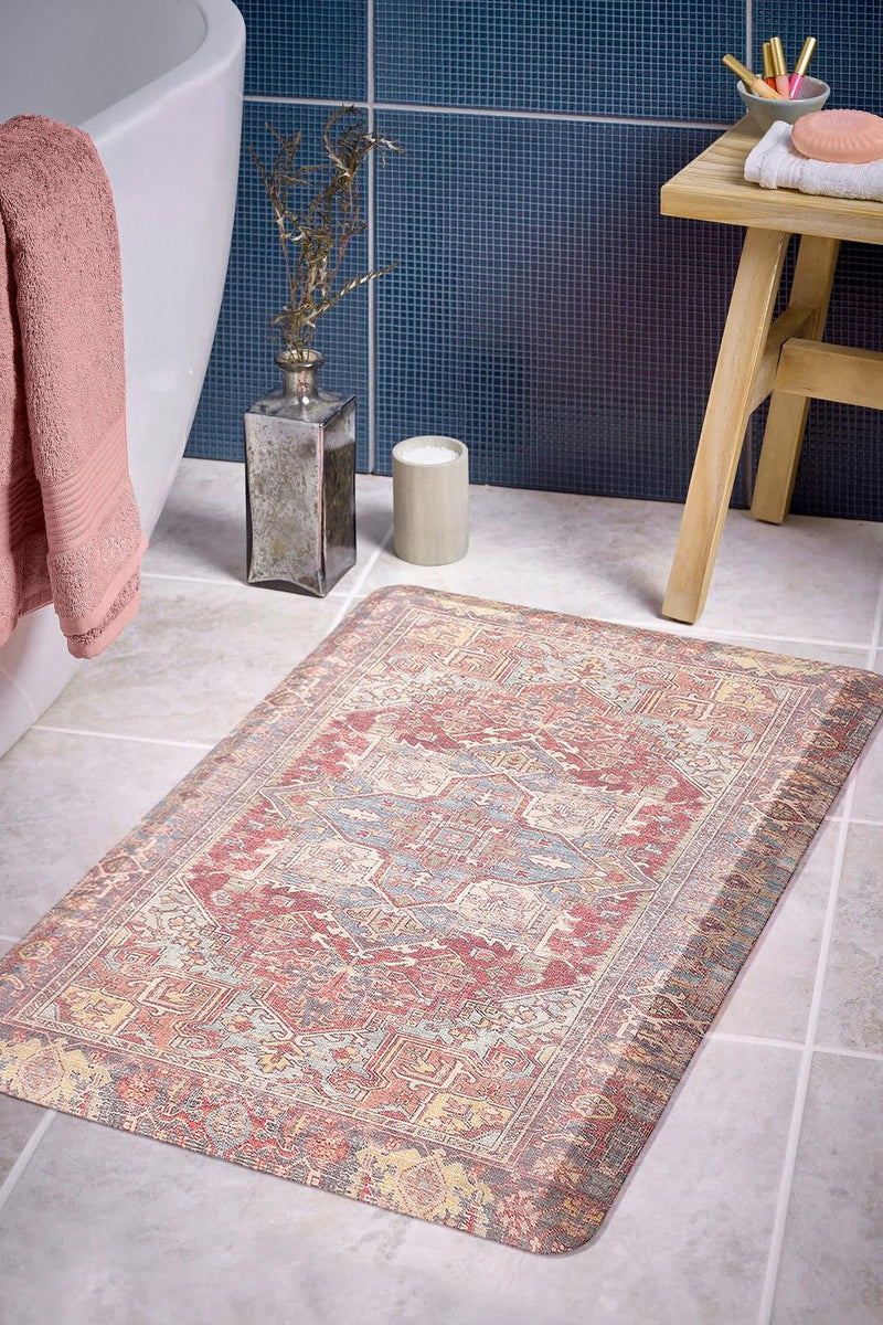 Cozy Mat Collection Area Rug - Utopia Rectangle Antique Red lifestyle 5