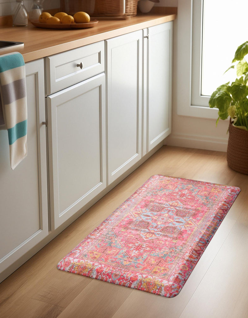 Cozy Haven Mat Collection Area Rug - Utopia Rectangle Pink lifestyle 9
