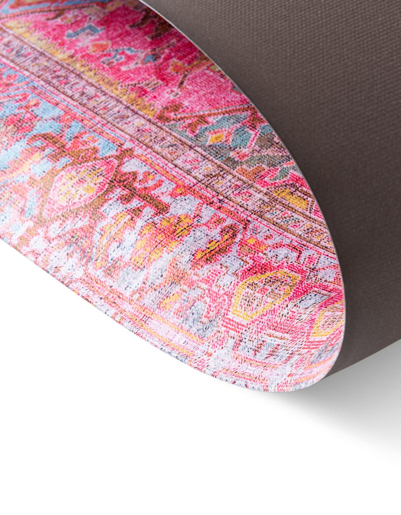 Cozy Haven Mat Collection Area Rug - Utopia Rectangle Pink lifestyle 17