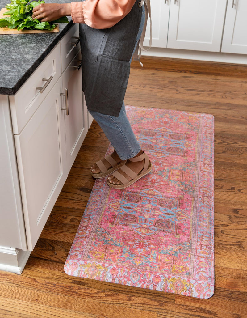 Cozy Haven Mat Collection Area Rug - Utopia Rectangle Pink lifestyle 4
