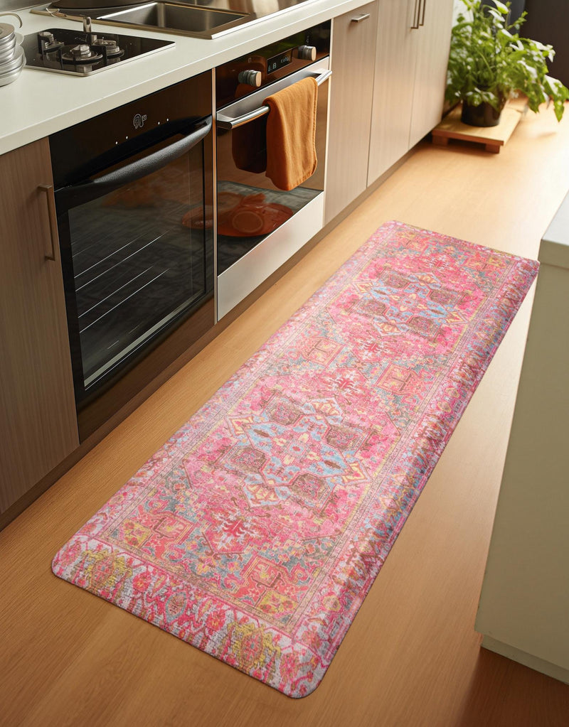 Cozy Haven Mat Collection Area Rug - Utopia Rectangle Pink lifestyle 12