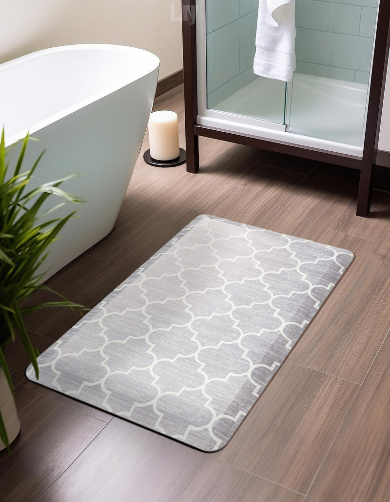 Cozy Mat Collection Area Rug - Bliss Rectangle Gray lifestyle 36