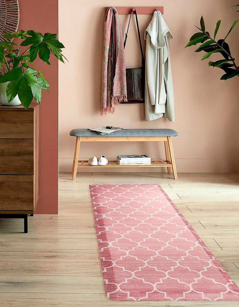 Cozy Haven Mat Collection Area Rug - Bliss Rectangle Rose Pink lifestyle 7