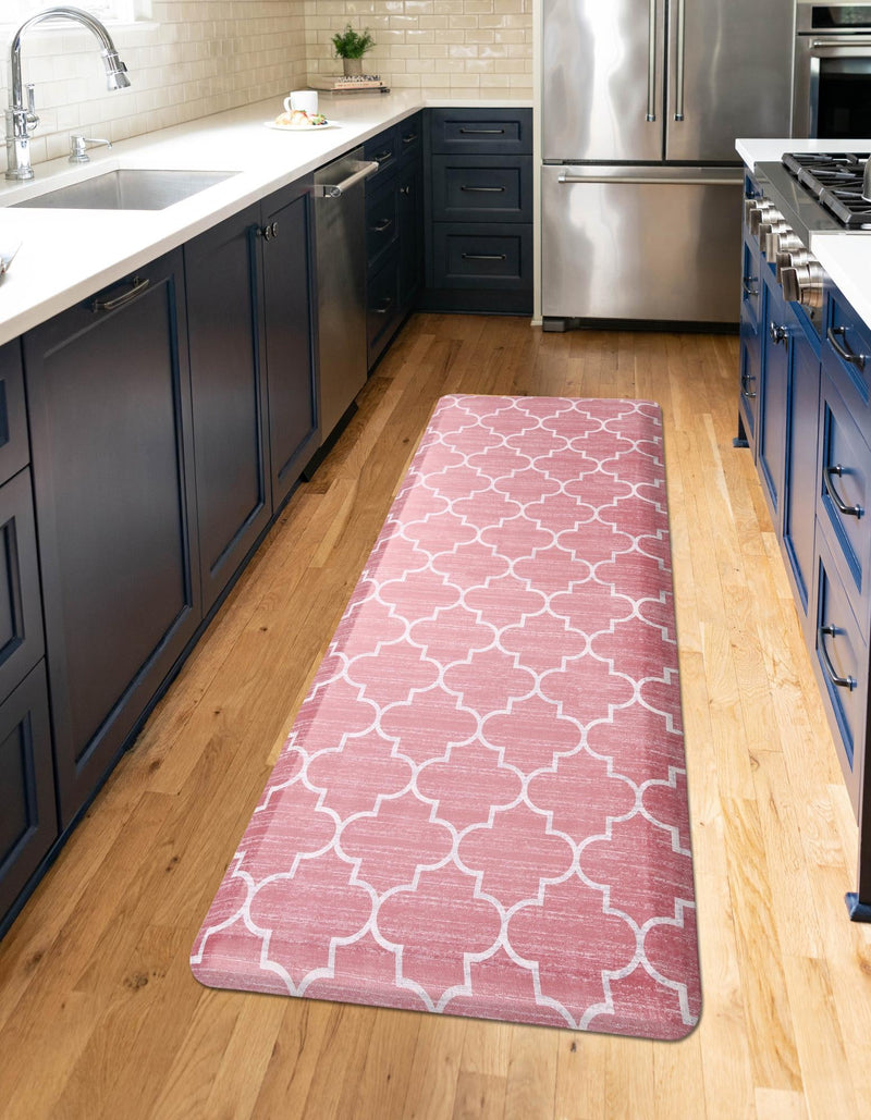 Cozy Haven Mat Collection Area Rug - Bliss Rectangle Rose Pink lifestyle 11