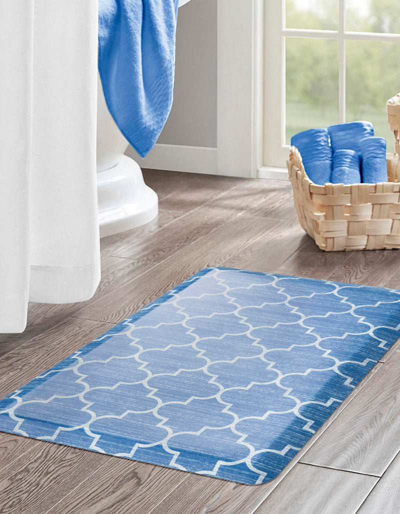 Cozy Mat Collection Area Rug - Bliss Rectangle Blue lifestyle 7