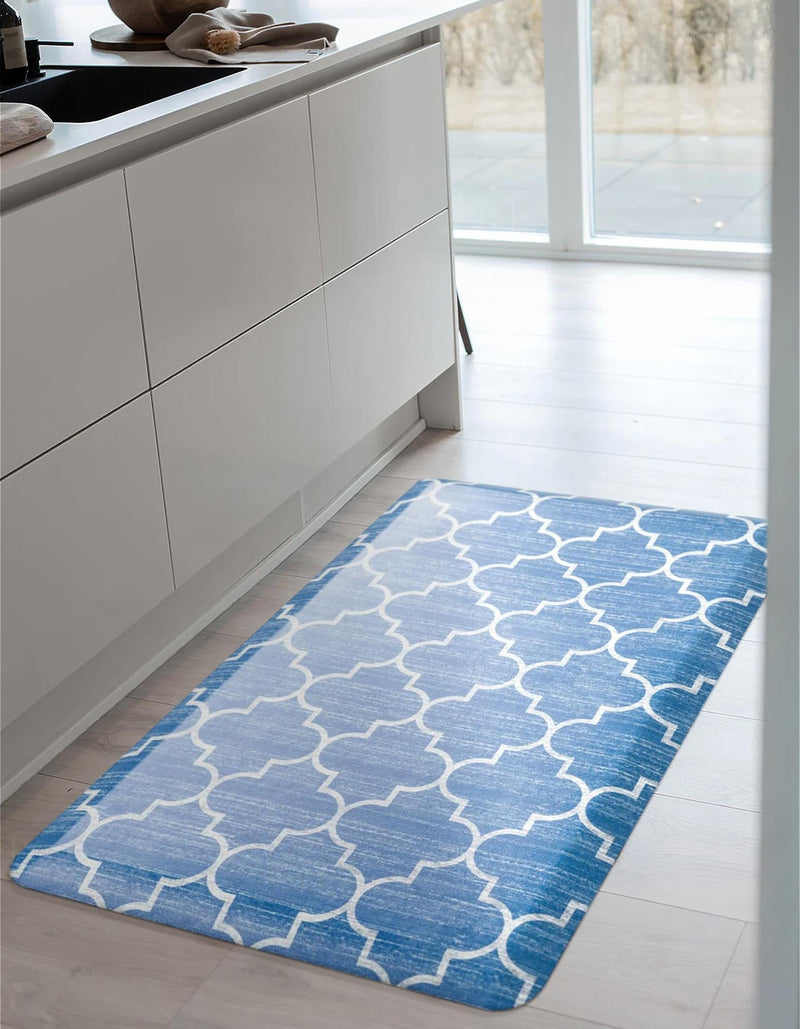 Cozy Mat Collection Area Rug - Bliss Rectangle Blue lifestyle 31