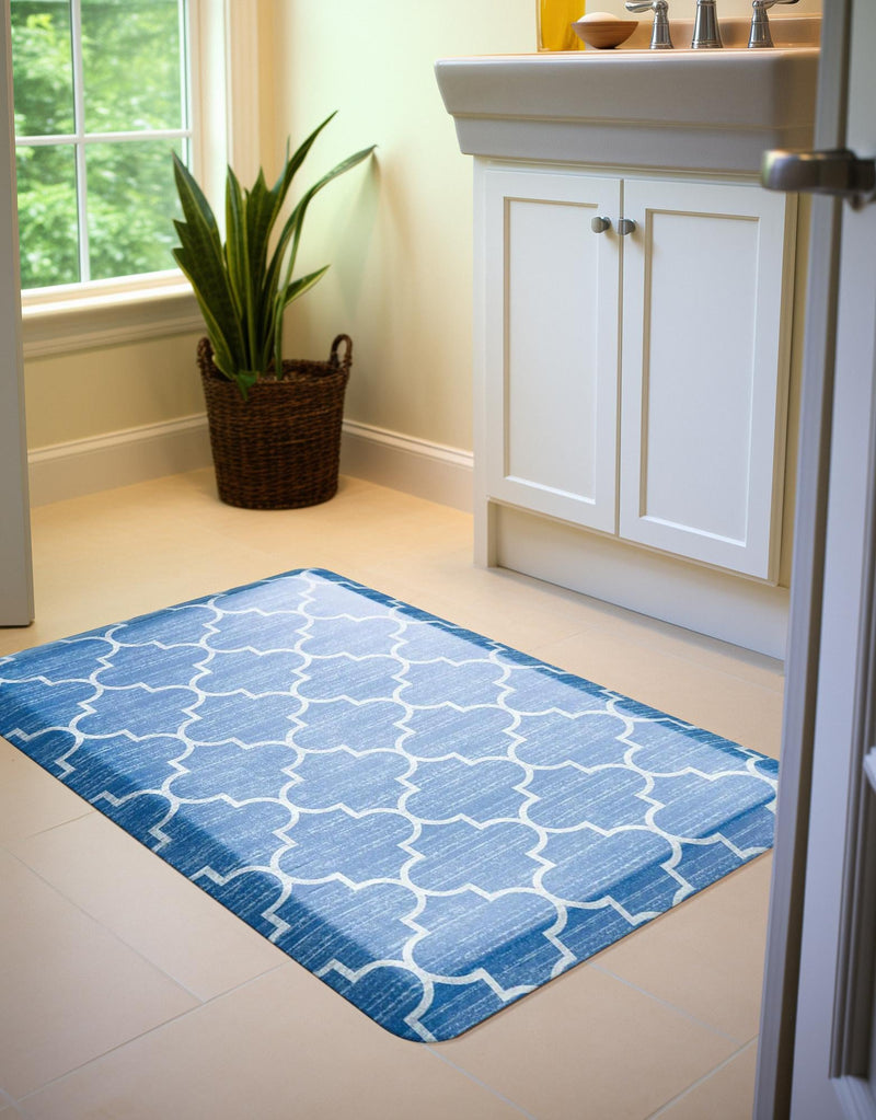 Cozy Mat Collection Area Rug - Bliss Rectangle Blue lifestyle 38
