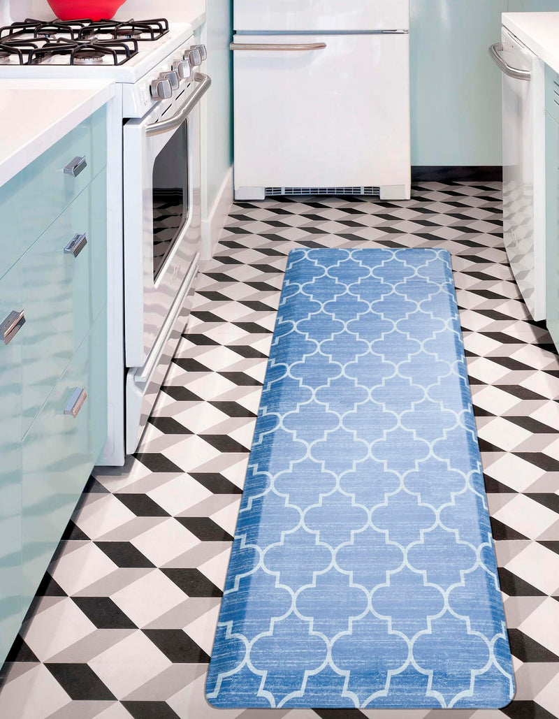 Cozy Mat Collection Area Rug - Bliss Rectangle Blue lifestyle 16