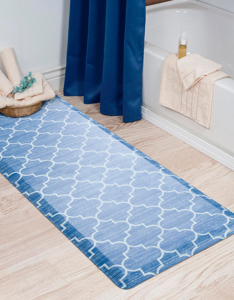Cozy Mat Collection Area Rug - Bliss Rectangle Blue lifestyle 32