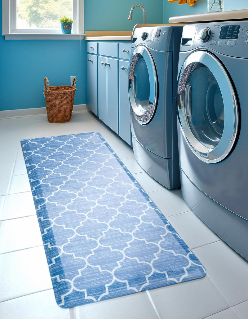 Cozy Mat Collection Area Rug - Bliss Rectangle Blue lifestyle 39