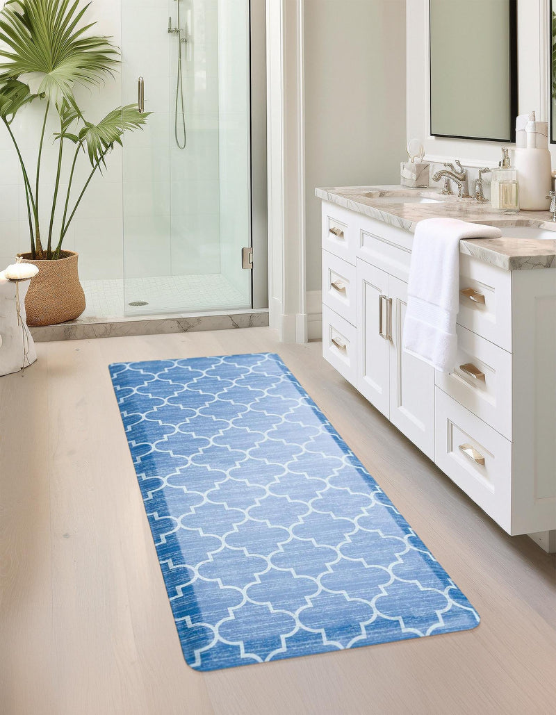 Cozy Mat Collection Area Rug - Bliss Rectangle Blue lifestyle 43