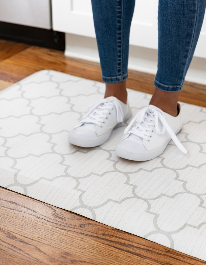 Cozy Mat Collection Area Rug - Bliss Rectangle white Gray lifestyle 25